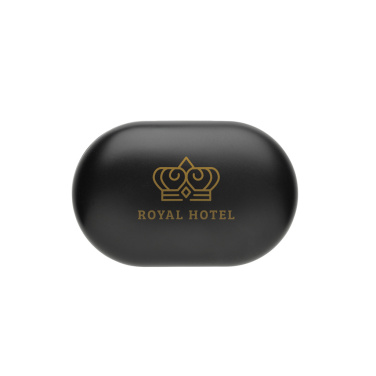 Logo trade advertising products picture of: Fitsound RCS recycled plastic open ear TWS earbuds