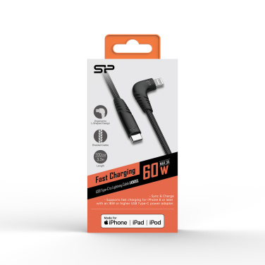 Logo trade promotional products image of: DATA TRANSFER CABLE Boost Link Nylon LK50CL Type C Lightning