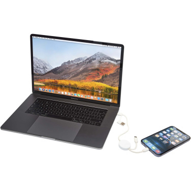 Logo trade promotional giveaways image of: Citala 5-in-1 recycled plastic 30 cm data sync and 27W fast charge cable