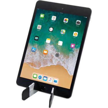 Logotrade promotional giveaway image of: Buna recycled plastic foldable tablet and phone stand