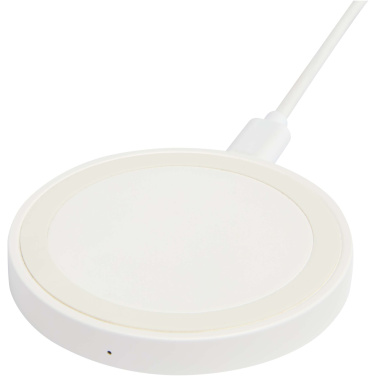Logo trade advertising products picture of: Freal 15W recycled plastic wireless charging pad