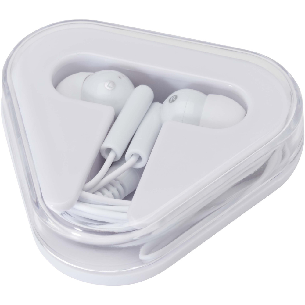 Logo trade corporate gifts image of: Rebel earbuds with recycled plastic storage box