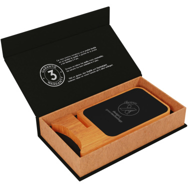 Logotrade promotional giveaways photo of: SCX.design W16 10W light-up wireless wooden stand