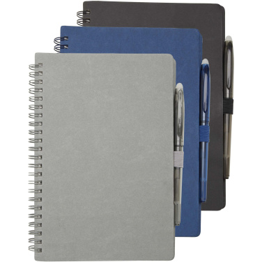 Logotrade promotional product image of: Slate reusable soft cover notebook and pen set (black ink)