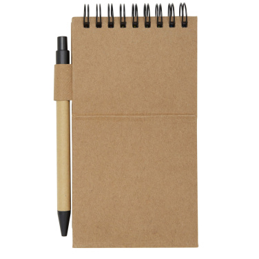 Logo trade promotional merchandise picture of: Flipper sticky notepad with ballpoint pen (black ink)