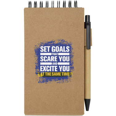 Logo trade promotional gifts picture of: Flipper sticky notepad with ballpoint pen (black ink)