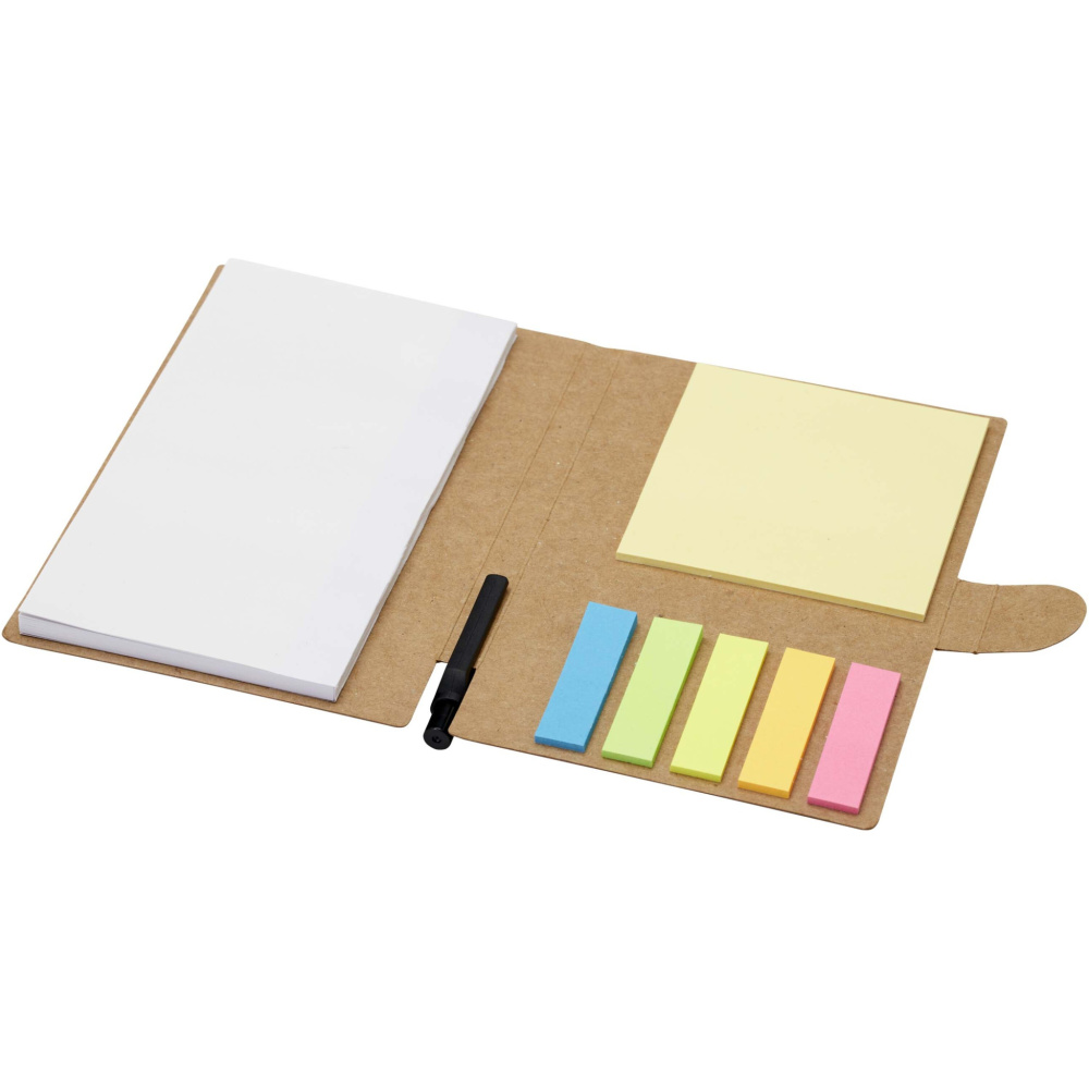 Logotrade promotional item picture of: Swift sticky notes booklet with ballpoint pen (black ink)