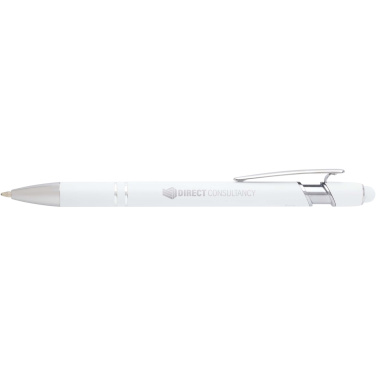 Logo trade promotional product photo of: Kish ballpoint pen with silver finish (black ink)