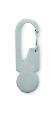 Logo trade advertising products picture of: Multifunctional key ring token