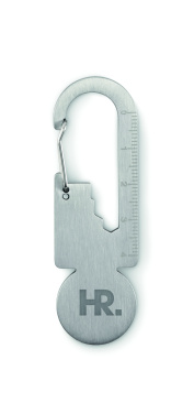 Logo trade promotional giveaways image of: Multifunctional key ring token