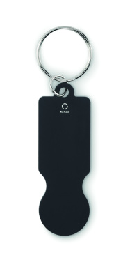 Logo trade promotional item photo of: Key ring with trolley token