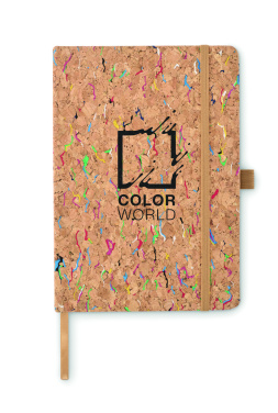 Logo trade corporate gifts picture of: A5 cork coloured notebook