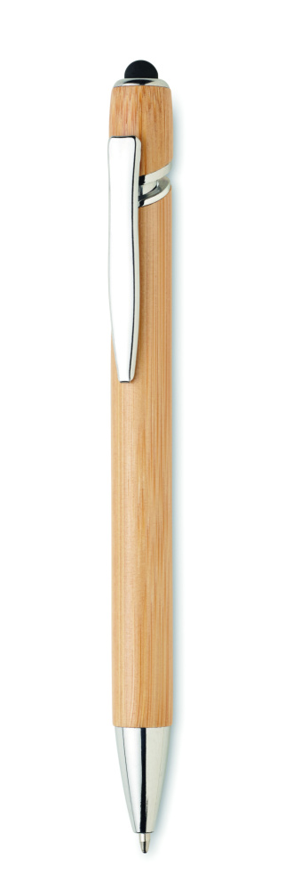 Logo trade promotional merchandise picture of: Ball pen in bamboo