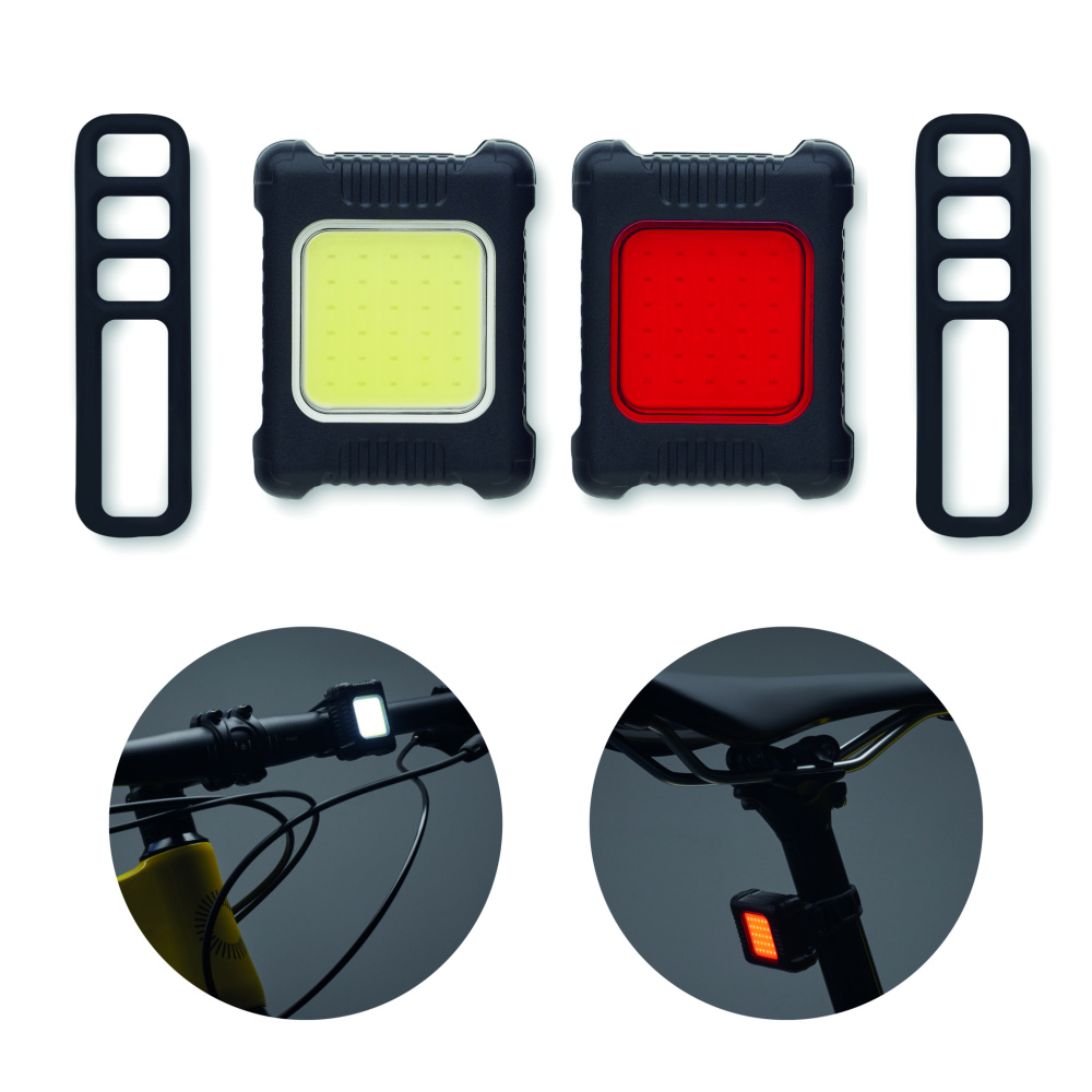 Logo trade promotional gifts picture of: Rechargeable bike light set