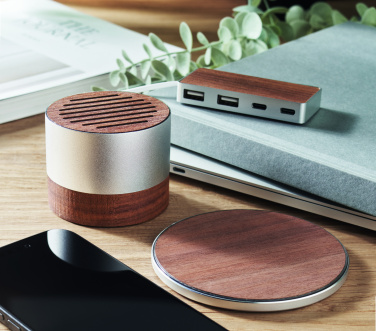 Logo trade advertising product photo of: Recycled aluminium speaker