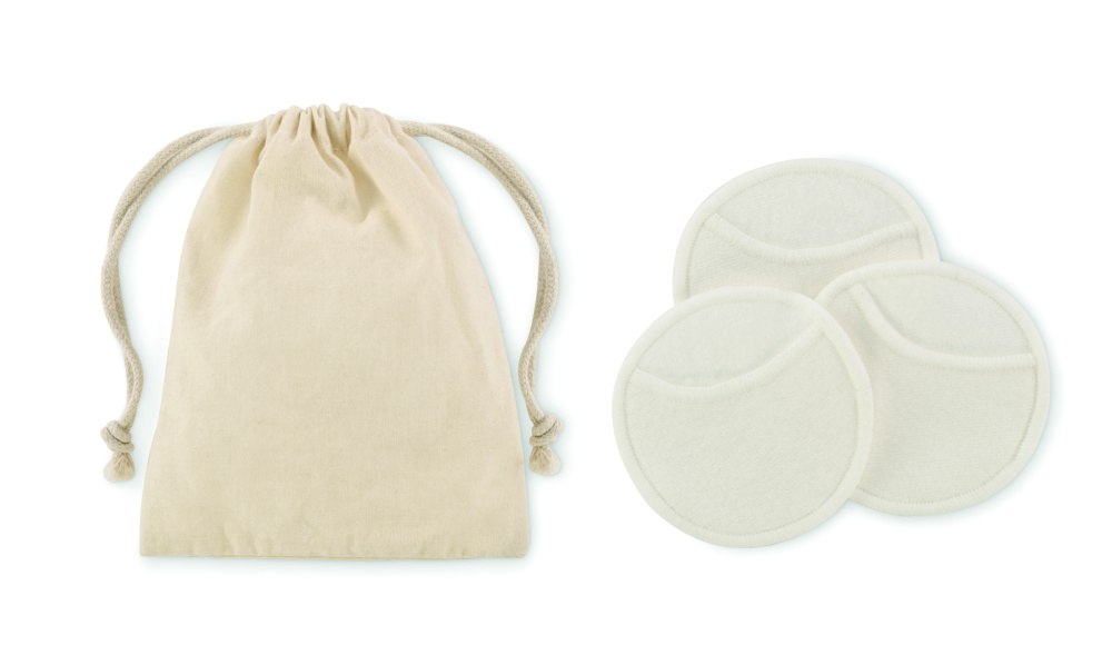 Logo trade promotional merchandise picture of: Reusable face cleaning pad set