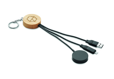 Logotrade business gift image of: Key ring with 4 in 1 60W cable