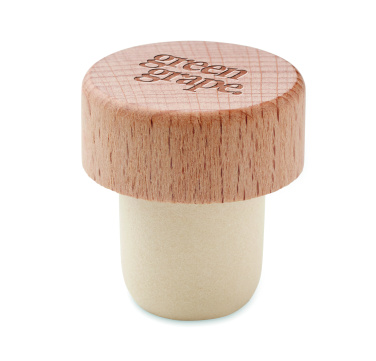 Logotrade promotional product image of: Beech wood bottle stopper