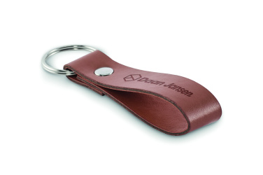 Logo trade corporate gifts image of: PU loop key ring