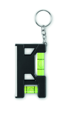 Logo trade business gifts image of: Magnetic level ABS key ring