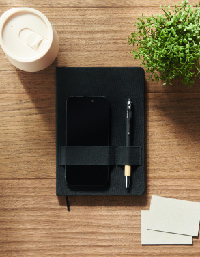 Logo trade advertising products image of: A5 RPET notebook with pen