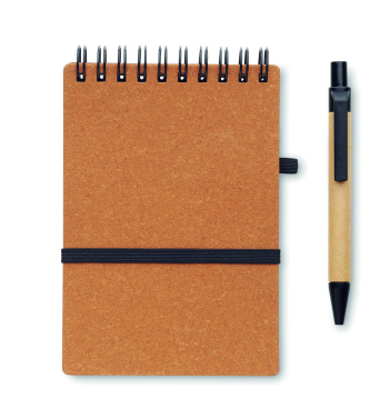 Logo trade corporate gifts picture of: Recycled notebook with ball pen