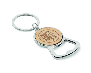 Logo trade business gift photo of: Recycled aluminium key ring