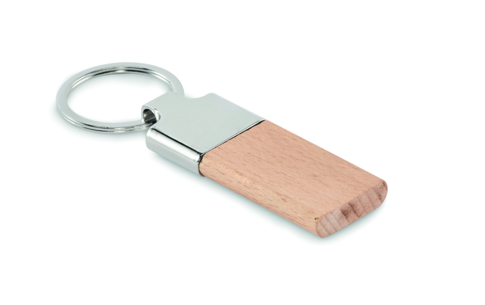 Logotrade promotional merchandise picture of: Key ring with rubber wood