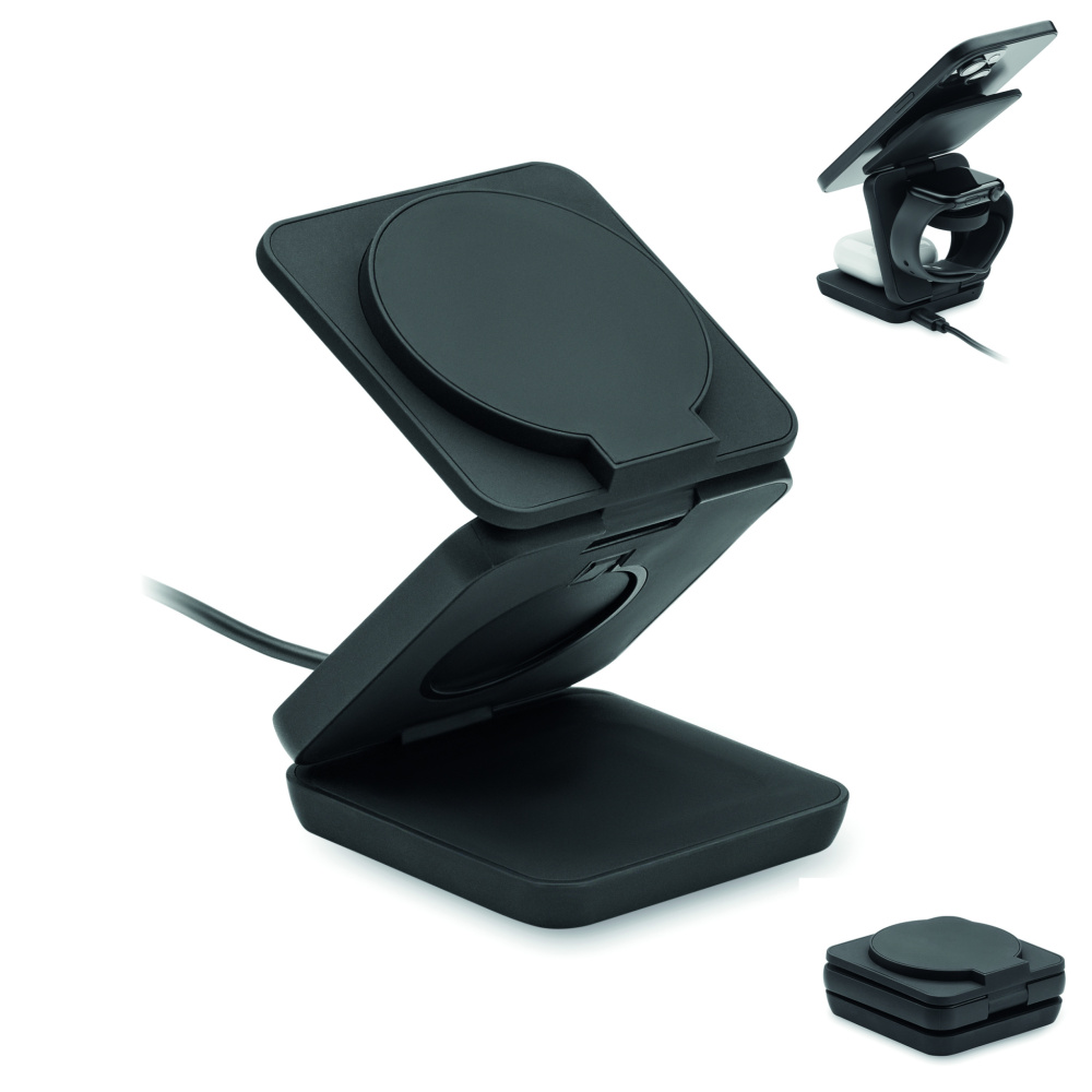 Logotrade corporate gift picture of: 3in1 foldable charging station