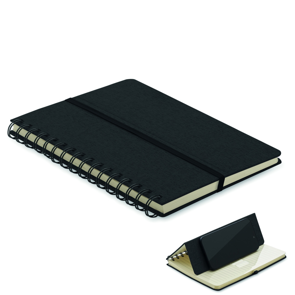 Logotrade corporate gift picture of: A5 notebook with phone holder