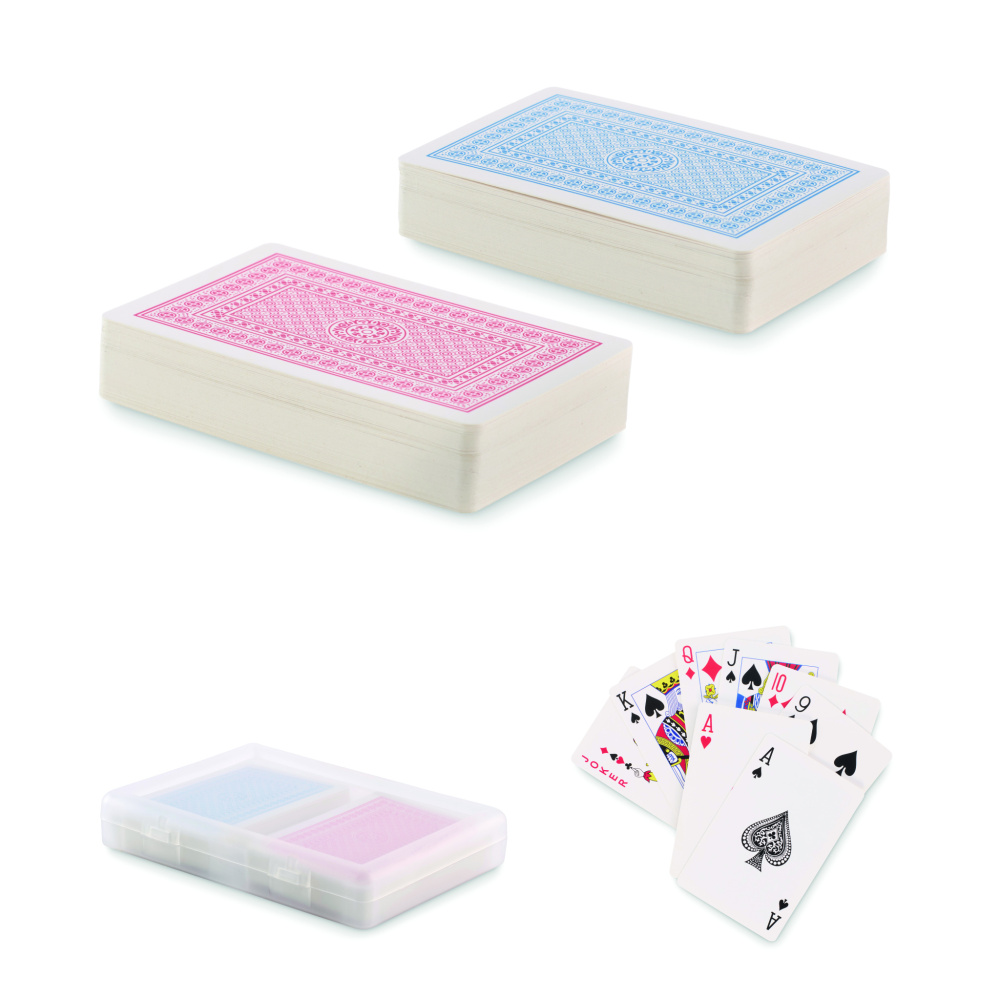 Logo trade promotional merchandise photo of: Set of classic playing cards
