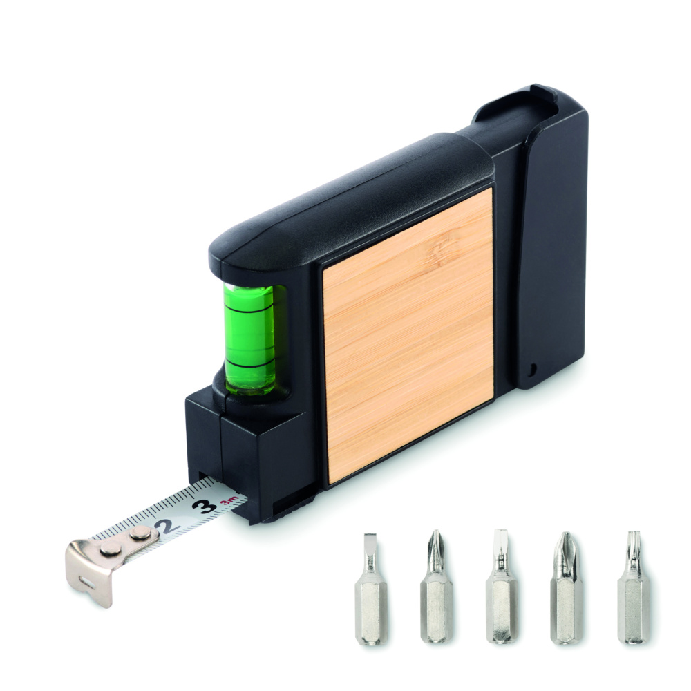 Logo trade promotional products picture of: Multifunctional measuring tape