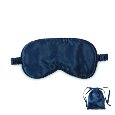 Logo trade business gift photo of: Soft polyester eye mask
