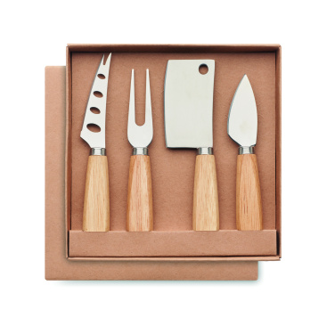 Logotrade promotional gift picture of: Set of 4 cheese knives