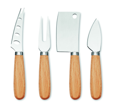 Logotrade promotional giveaway image of: Set of 4 cheese knives