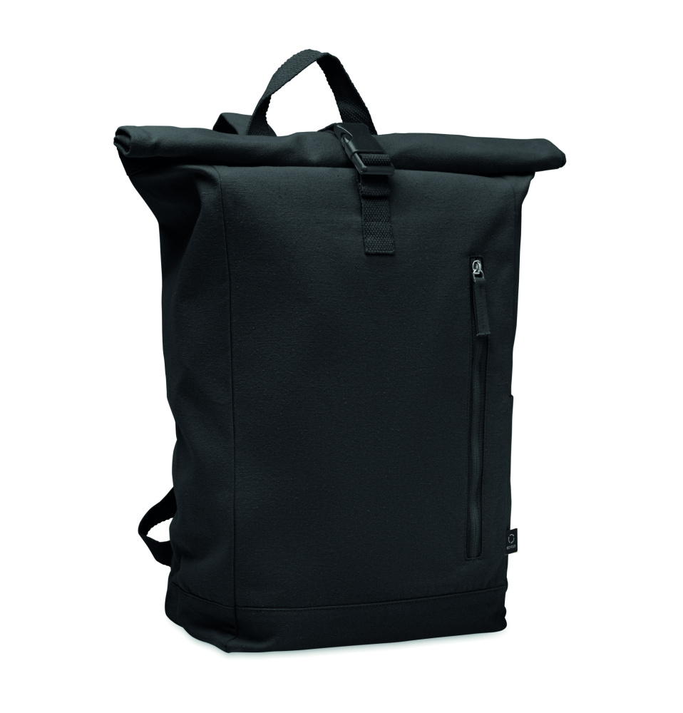 Logo trade advertising product photo of: Roll top backpack 390 gr/m²
