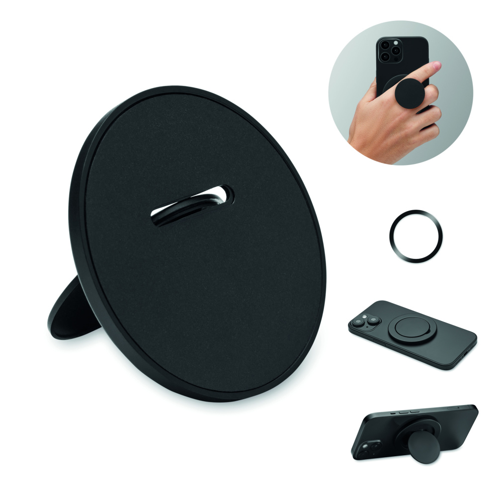 Logo trade business gifts image of: Magnetic phone holder
