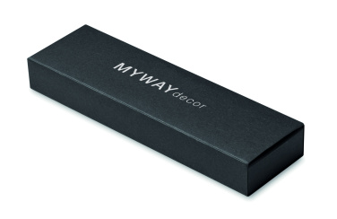 Logo trade promotional giveaways picture of: Recycled aluminium pen set