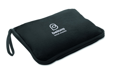 Logo trade promotional giveaways image of: 2 in 1 travel blanket set