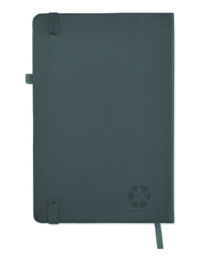 Logo trade corporate gifts image of: Recycled Leather A5 notebook