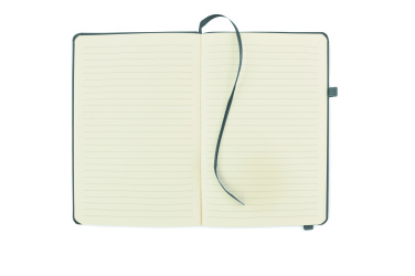 Logo trade promotional giveaways picture of: Recycled Leather A5 notebook