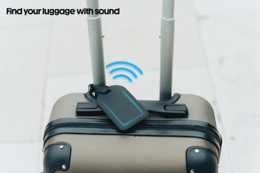 Logotrade promotional item picture of: Globetrack RCSrPolyester luggage tag with worldwide locating