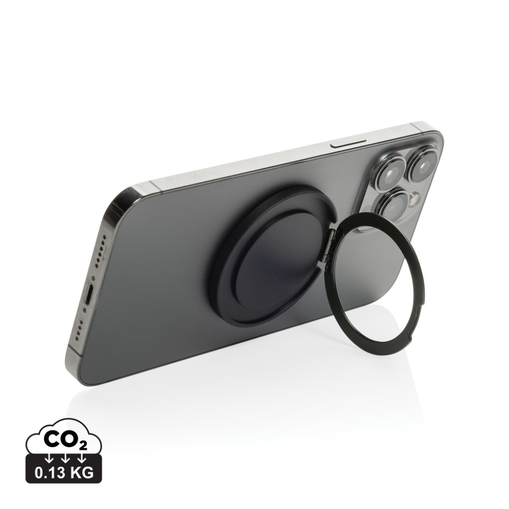 Logo trade corporate gift photo of: Terra Magnetic RCS rplastic magnetic phone holder with ring