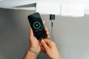 Logo trade advertising products image of: Urban Vitamin Monterey RCS recycled plastic 20W GAN charger