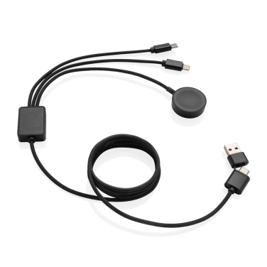 Logotrade promotional gift picture of: Terra RCS rPET 6-in-1 charging cable with watch charger