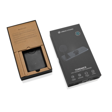 Logo trade advertising product photo of: Urban Vitamin Torrance 3 in 1 magnetic 15W charger