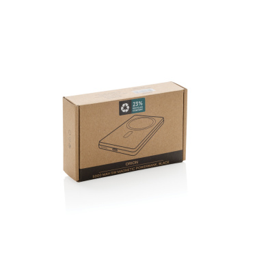 Logotrade promotional giveaway picture of: Orion RCS recycled aluminum 5000 mah 5W magnetic powerbank