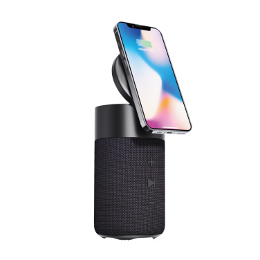 Logotrade promotional item image of: Urban Vitamin Anaheim RCS recycled 10W speaker 15W charger