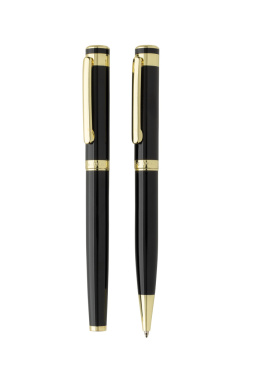 Logo trade promotional items picture of: Swiss Peak Luca RCS recycled brass deluxe pen set