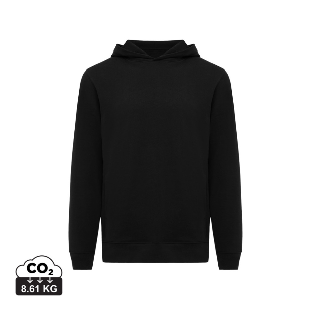 Logo trade promotional items picture of: Iqoniq Yengo recycled cotton hoodie with sidepockets